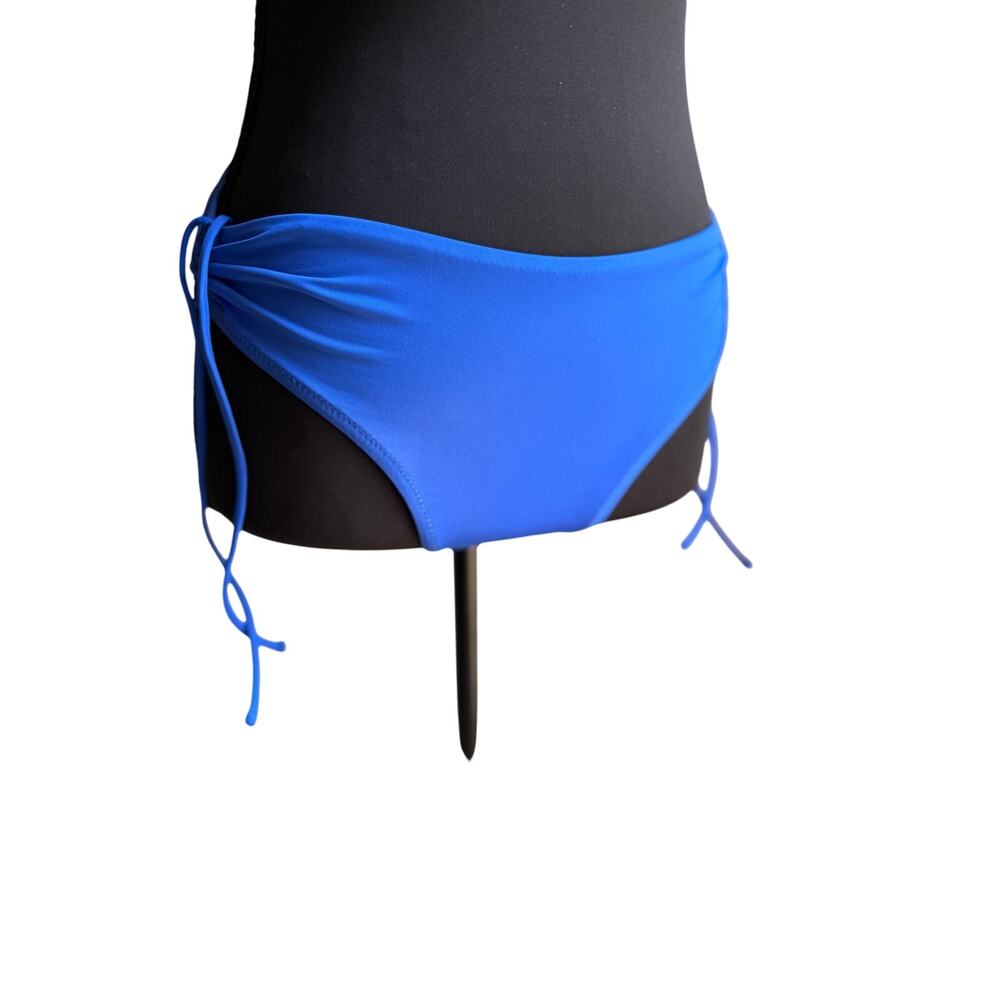 Athleta Side Tie Bikini Bottoms Small Blue Swim Bottoms